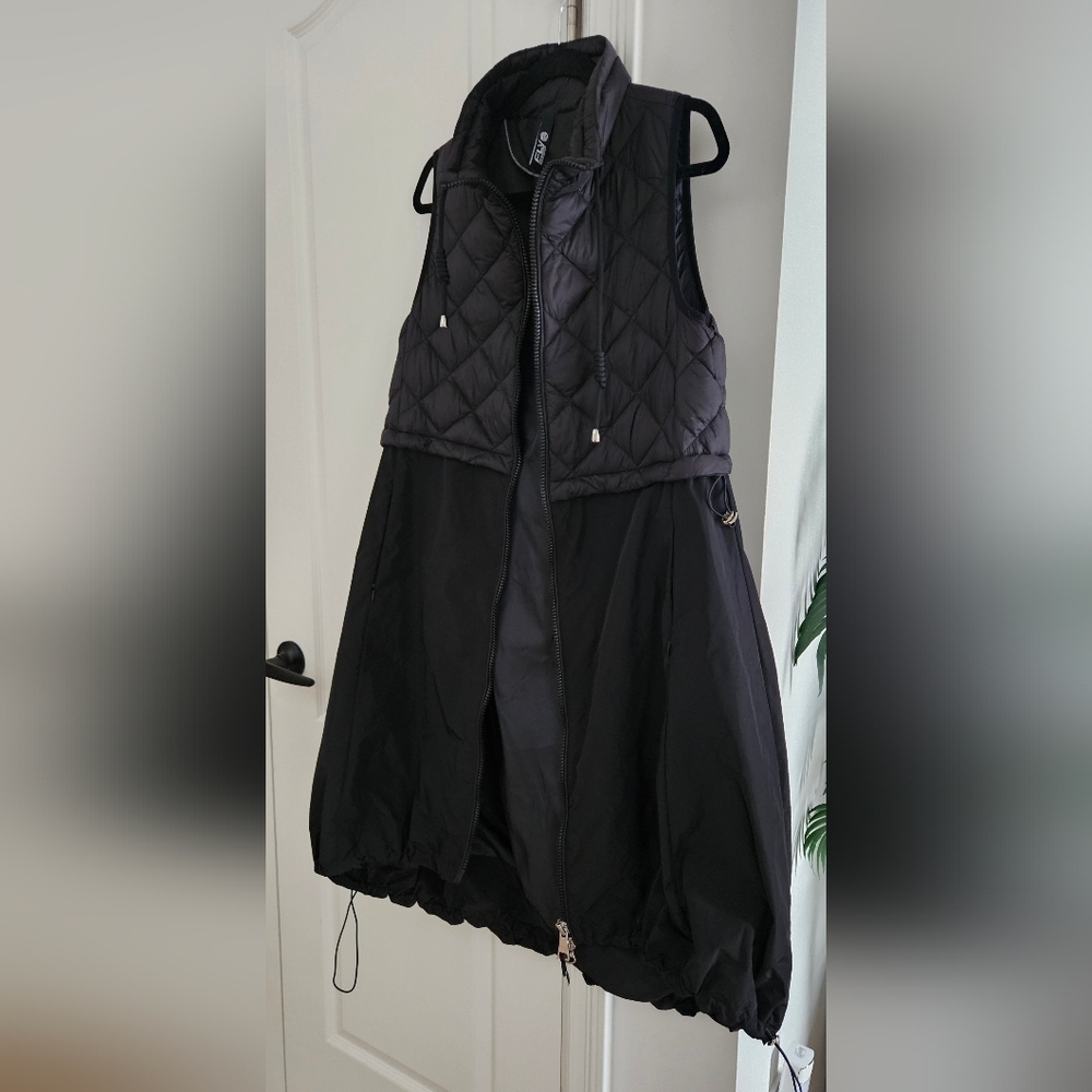 Black Quilted Women's Vest